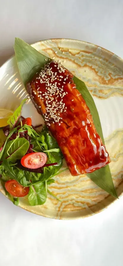 Grill Salmon Teriyaki 