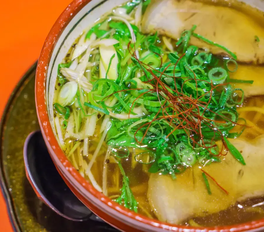 Chicken rice noodle soup